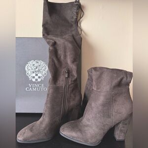 Vince Camuto Tapley Womens Faux Suede Tall Over-The-Knee Boots - NEW